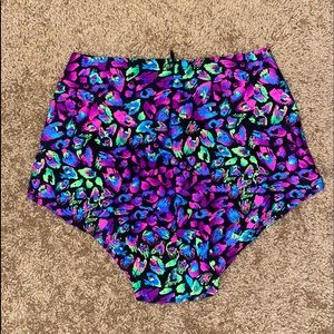 freedomravewear neon jungle print festival rave bottoms